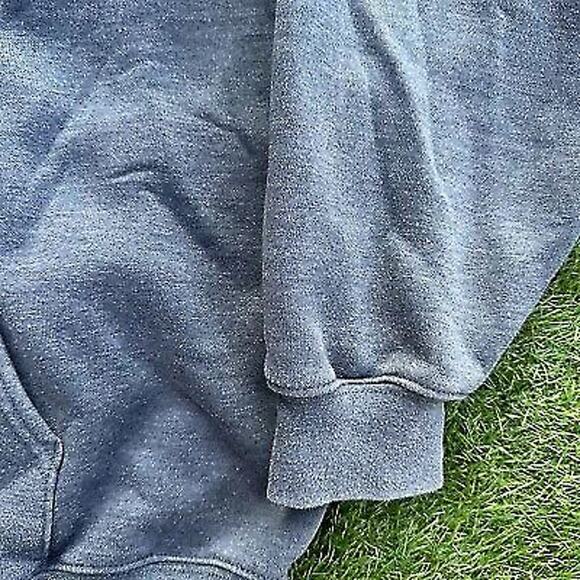 Vintage Y2K Carhartt Hoodie Mens 2XL Grey Zip Up Spell Out Work Wear Grunge‎ - Picture 4 of 7